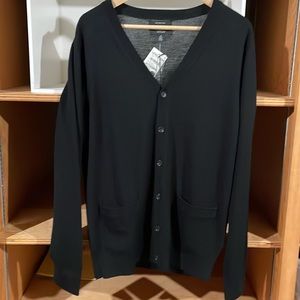 Nordstrom All Wool Cardigan Black Size M